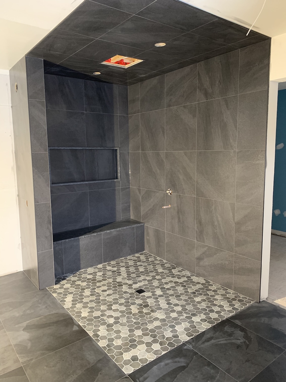 Bathroom renovation - completed shower